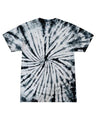 Colortone Unisex Multi - Color Tie - Dyed T-Shirt - Colortone CD1000 White/ Black S Short Sleeve T-Shirts