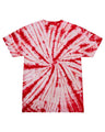 Colortone Unisex Multi - Color Tie - Dyed T-Shirt - Colortone CD1000 White/ Red S Short Sleeve T-Shirts