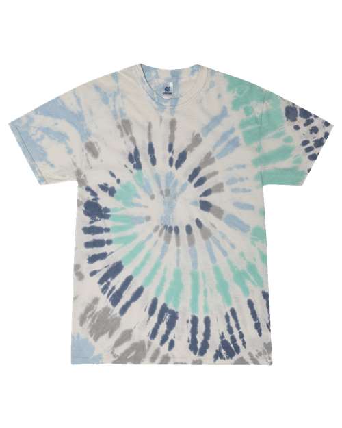 Colortone Unisex Multi - Color Tie - Dyed T-Shirt - Glacier - Colortone 1000 Glacier S Short Sleeve T-Shirts
