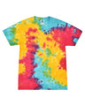 Colortone Unisex Multi - Color Tie - Dyed T-Shirt - Multi Rainbow - Colortone 1000 Multi Rainbow S Short Sleeve T-Shirts