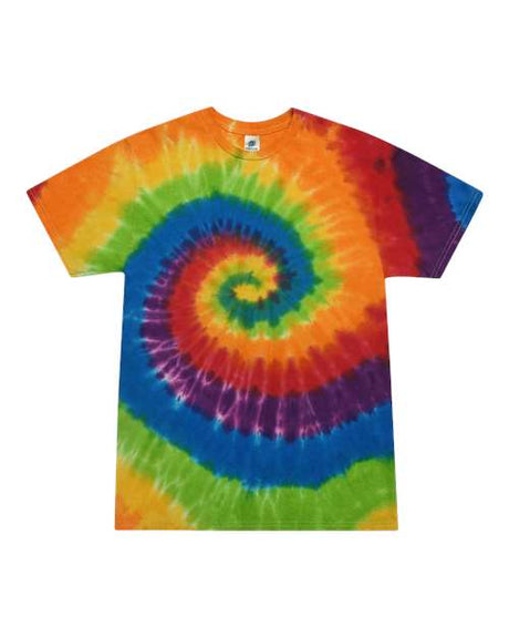 Colortone Unisex Multi - Color Tie - Dyed T-Shirt - Prism - Colortone 1000 Prism S Short Sleeve T-Shirts