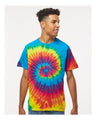 Colortone Unisex Multi - Color Tie - Dyed T-Shirt - Reactive Rainbow - Colortone 1000 Reactive Rainbow S Short Sleeve T-Shirts