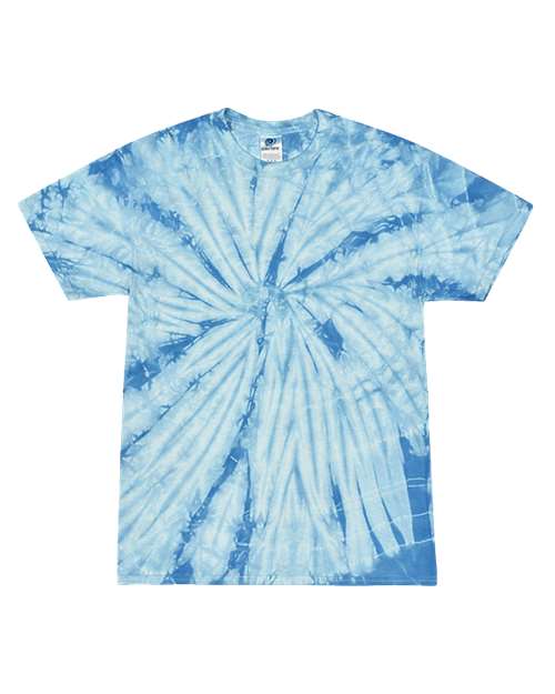 Colortone Unisex Multi - Color Tie - Dyed T-Shirt - Spider Baby Blue - Colortone 1000 Spider Baby Blue S Short Sleeve T-Shirts