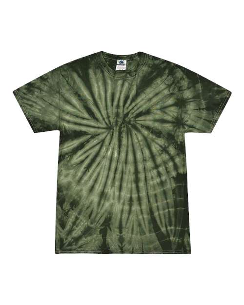 Colortone Unisex Multi - Color Tie - Dyed T-Shirt - Spider Green - Colortone 1000 Spider Green S Short Sleeve T-Shirts