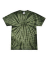 Colortone Unisex Multi - Color Tie - Dyed T-Shirt - Spider Green - Colortone 1000 Spider Green S Short Sleeve T-Shirts