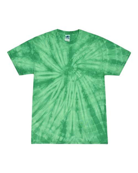Colortone Unisex Multi - Color Tie - Dyed T-Shirt - Spider Kelly - Colortone 1000 Spider Kelly S Short Sleeve T-Shirts