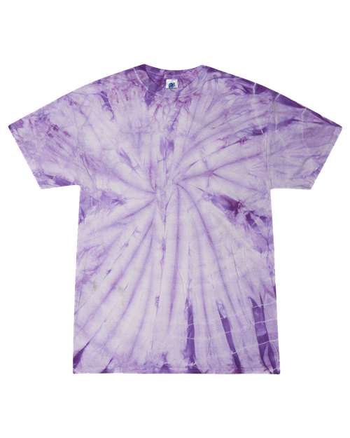 Colortone Unisex Multi - Color Tie - Dyed T-Shirt - Spider Lavender - Colortone 1000 Spider Lavender S Short Sleeve T-Shirts