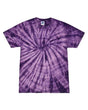 Colortone Unisex Multi - Color Tie - Dyed T-Shirt - Spider Purple - Colortone 1000 Spider Purple S Short Sleeve T-Shirts