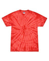 Colortone Unisex Multi - Color Tie - Dyed T-Shirt - Spider Red - Colortone 1000 Spider Red S Short Sleeve T-Shirts