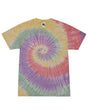 Colortone Unisex Multi - Color Tie - Dyed T-Shirt - Zen Rainbow - Colortone 1000 Zen Rainbow S Short Sleeve T-Shirts