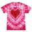 Colortone Unisex Shapes Tie - Dyed T-Shirt - Colortone 1150 Pink Heart S Short Sleeve T-Shirts
