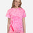 Colortone Unisex Shapes Tie - Dyed T-Shirt - Colortone 1150 Pink Ribbon S Short Sleeve T-Shirts