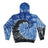 Colortone Unisex Tie - Dyed Cloud Fleece Hooded Sweatshirt - Colortone 8600 Blue Ocean S Sweatshirts