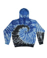 Colortone Unisex Tie - Dyed Cloud Fleece Hooded Sweatshirt - Colortone 8600 Blue Ocean S Sweatshirts