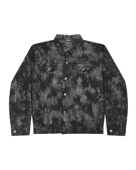 Colortone Unisex Tie - Dyed Denim Jacket - Colortone 9050 Black Crinkle S Jackets