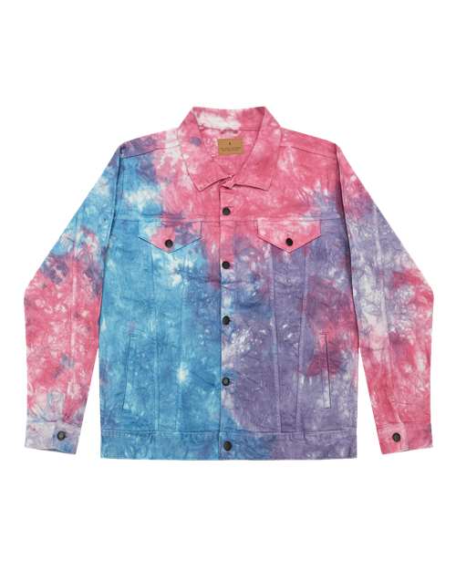 Colortone Unisex Tie - Dyed Denim Jacket - Colortone 9050 Cotton Candy S Jackets