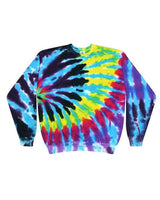 Colortone Unisex Tie - Dyed Fleece Crewneck Sweatshirt - Colortone 8100 Flashback S Crewneck Sweatshirts