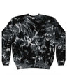 Colortone Unisex Tie - Dyed Fleece Crewneck Sweatshirt - Colortone 8100 Multi Black S Crewneck Sweatshirts