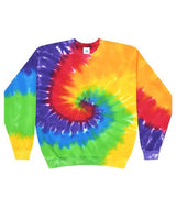 Colortone Unisex Tie - Dyed Fleece Crewneck Sweatshirt - Colortone 8100 Prism S Crewneck Sweatshirts