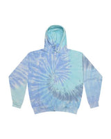 Colortone Unisex Tie - Dyed Full - Zip Hooded Sweatshirt - Colortone 8888 Lagoon XS Zip Hoodies