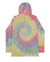 Colortone Unisex Tie - Dyed Hooded Long Sleeve T-Shirt - Colortone 2777 Zen Rainbow S Long Sleeve T-Shirts