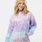 Colortone Unisex Tie - Dyed Hooded Sweatshirt - Colortone 8777 Cotton Candy S Sweatshirts