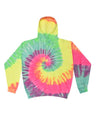 Colortone Unisex Tie - Dyed Hooded Sweatshirt - Colortone 8777 Minty Rainbow S Sweatshirts