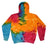 Colortone Unisex Tie - Dyed Hooded Sweatshirt - Colortone 8777 Multi Rainbow S Sweatshirts