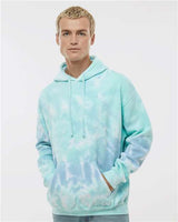Colortone Unisex Tie - Dyed Hooded Sweatshirt - Colortone 8777 Slushy S Sweatshirts