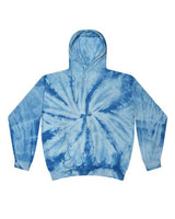Colortone Unisex Tie - Dyed Hooded Sweatshirt - Colortone 8777 Spider Baby Blue S Sweatshirts