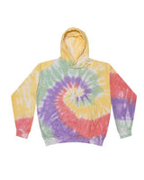 Colortone Unisex Tie - Dyed Hooded Sweatshirt - Colortone 8777 Zen Rainbow S Sweatshirts