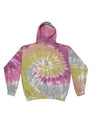 Colortone Unisex Tie - Dyed Hooded Sweatshirt - Desert Rose - Colortone 8777 Desert Rose S Sweatshirts
