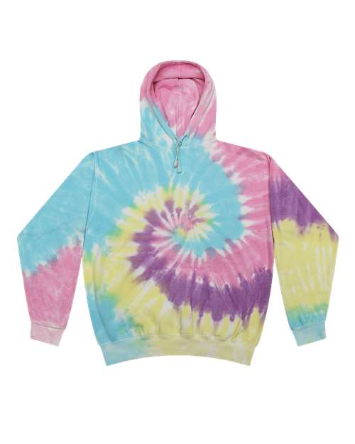 Colortone Unisex Tie - Dyed Hooded Sweatshirt - Jellybean - Colortone 8777 Jellybean S Sweatshirts
