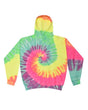 Colortone Unisex Tie - Dyed Hooded Sweatshirt - Minty Rainbow - Colortone 8777 Minty Rainbow S Sweatshirts