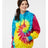 Colortone Unisex Tie - Dyed Hooded Sweatshirt - Reactive Rainbow - Colortone 8777 Reactive Rainbow S Sweatshirts
