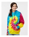 Colortone Unisex Tie - Dyed Hooded Sweatshirt - Reactive Rainbow - Colortone 8777 Reactive Rainbow S Sweatshirts