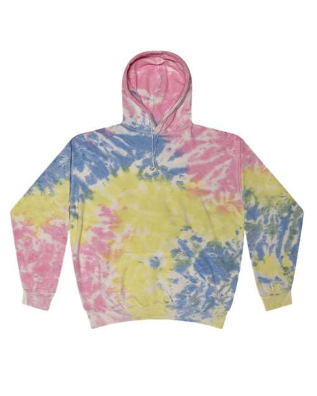 Colortone Unisex Tie - Dyed Hooded Sweatshirt - Sherbet - Colortone 8777 Sherbet S Sweatshirts