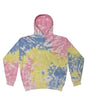 Colortone Unisex Tie - Dyed Hooded Sweatshirt - Sherbet - Colortone 8777 Sherbet S Sweatshirts
