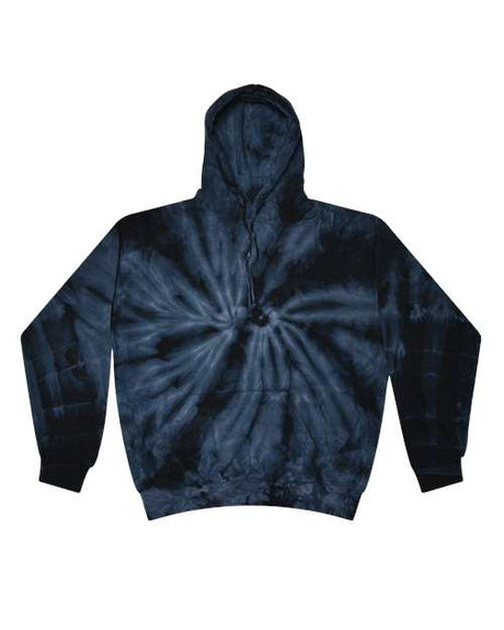 Colortone Unisex Tie - Dyed Hooded Sweatshirt - Spider Navy - Colortone 8777 Spider Navy S Sweatshirts