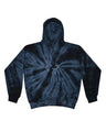 Colortone Unisex Tie - Dyed Hooded Sweatshirt - Spider Navy - Colortone 8777 Spider Navy S Sweatshirts