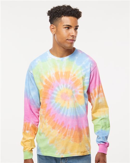 Colortone Unisex Tie - Dyed Long Sleeve T-Shirt - Colortone 2000 Barbados S Long Sleeve T-Shirts