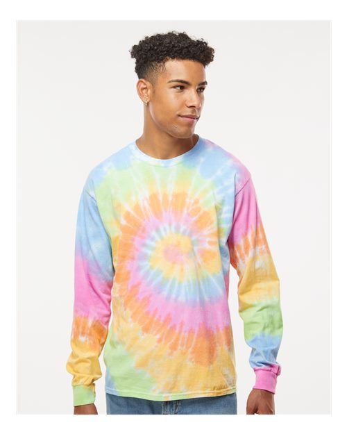 Colortone Unisex Tie - Dyed Long Sleeve T-Shirt - Colortone 2000 Eternity S Long Sleeve T-Shirts