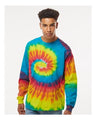 Colortone Unisex Tie - Dyed Long Sleeve T-Shirt - Colortone 2000 Reactive Rainbow S Long Sleeve T-Shirts