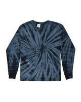Colortone Unisex Tie - Dyed Long Sleeve T-Shirt - Colortone 2000 Spider Navy S Long Sleeve T-Shirts