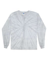 Colortone Unisex Tie - Dyed Long Sleeve T-Shirt - Colortone 2000 Spider Silver S Long Sleeve T-Shirts