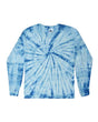 Colortone Unisex Tie - Dyed Long Sleeve T-Shirt - Spider Baby Blue - Colortone 2000 Spider Baby Blue S Long Sleeve T-Shirts