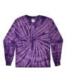 Colortone Unisex Tie - Dyed Long Sleeve T-Shirt - Spider Purple - Colortone 2000 Spider Purple S Long Sleeve T-Shirts
