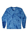 Colortone Unisex Tie - Dyed Long Sleeve T-Shirt - Spider Royal - Colortone 2000 Spider Royal S Long Sleeve T-Shirts