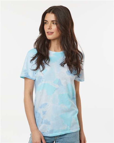 Colortone Unisex Vintage Tie - Dyed T-Shirt - Colortone 1355 Breeze S Short Sleeve T-Shirts