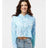 Colortone Women's Tie - Dyed Crop Hooded Sweatshirt - Colortone 8333 Lagoon XS Sweatshirts